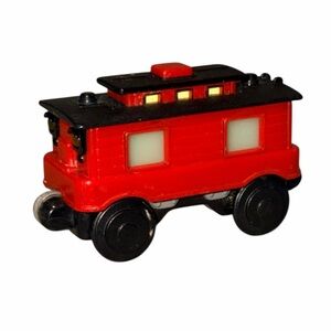 Lionel Learning Curve Wooden Railway Train Light Up Flashing Caboose Red Black
